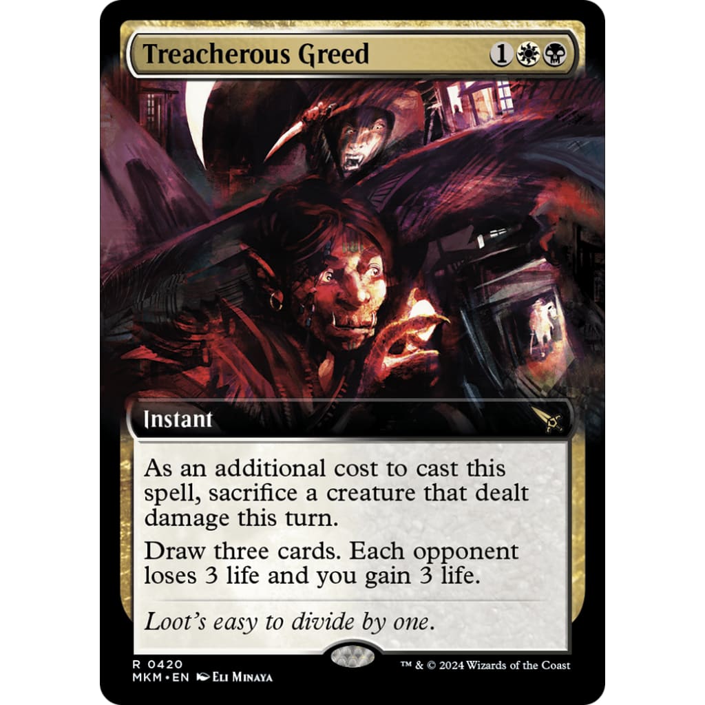 Treacherous Greed (MKM-420): (Extended Art) - Single