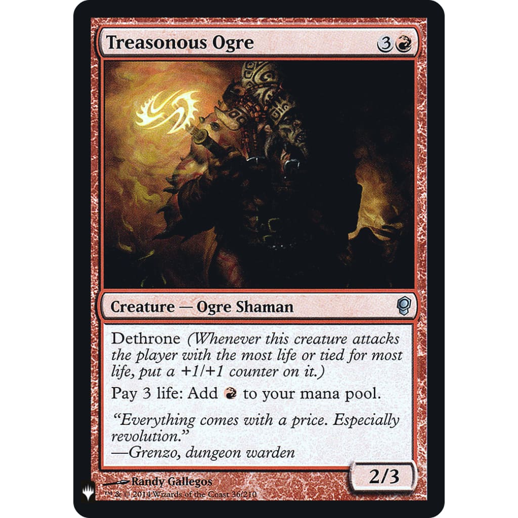 Treasonous Ogre (PLST-CNS-36) Foil - Single