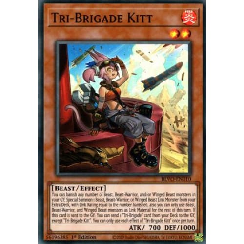 Tri-Brigade Kitt (BLVO-EN010) Super Rare 1st Edition