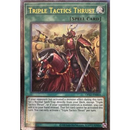 Triple Tactics Thrust (UTR) - OP22-EN003 Ultimate Rare