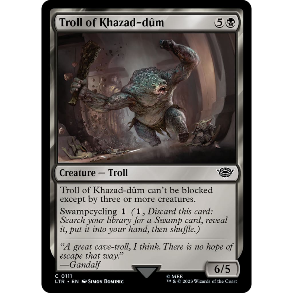Troll of Khazad-dûm (LTR-111) Foil - Single