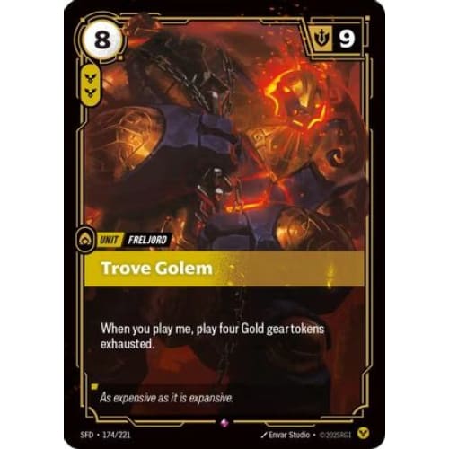 Trove Golem (174/221) - Spiritforged Foil - Single