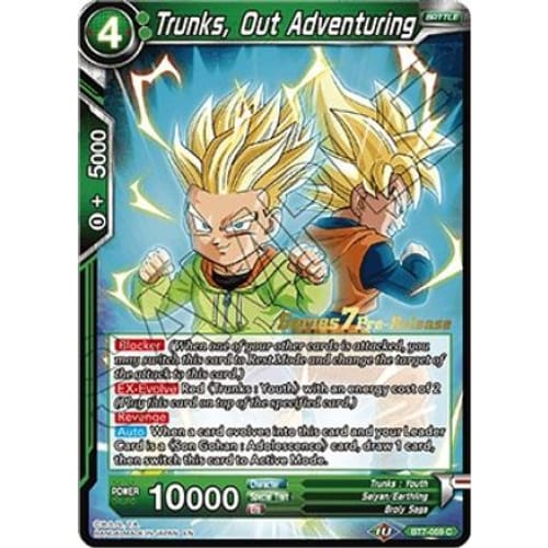Trunks Out Adventuring (Assault of the Saiyans Pre-Release