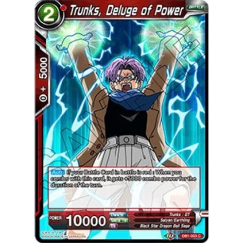 Trunks Deluge of Power (Draft Box 04 - Dragon Brawl) Foil