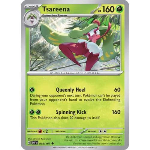 Tsareena (018/197) Uncommon Reverse Holofoil - Single