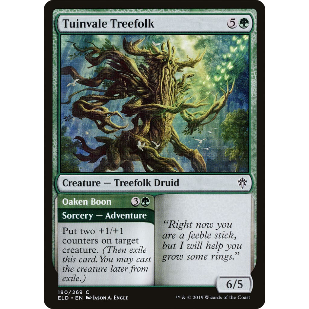 Tuinvale Treefolk // Oaken Boon (ELD-180) Foil - Single
