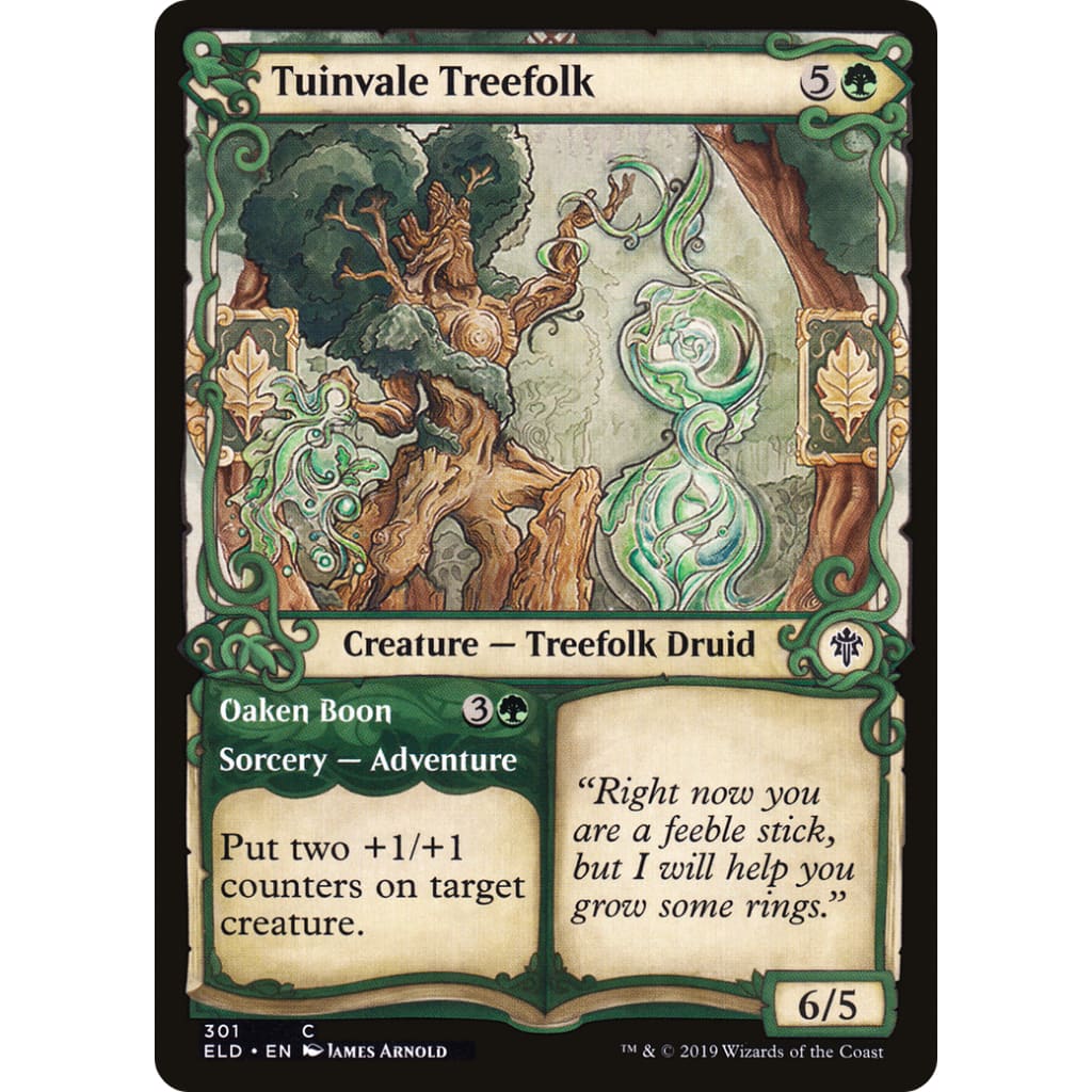 Tuinvale Treefolk // Oaken Boon (ELD-301): (Showcase)