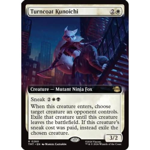 Turncoat Kunoichi (Extended Art) (TMT-260) Foil - Single