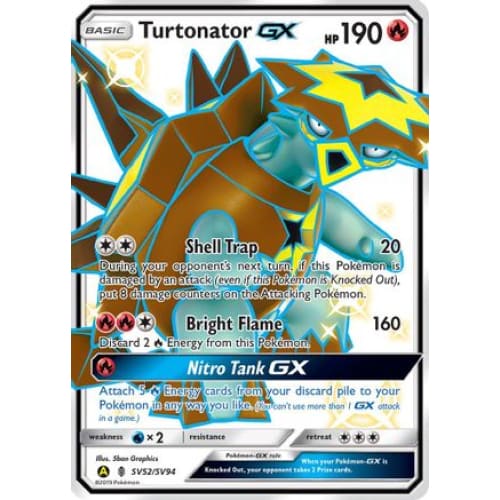Turtonator-GX (SV52/094) Rare Shiny GX Holofoil - Single