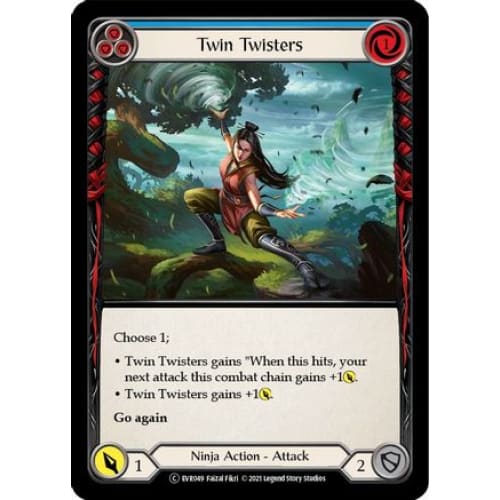 Twin Twisters (Blue) (EVERFEST) 1st Edition Rainbow Foil