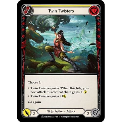 Twin Twisters (Yellow) (EVERFEST) 1st Edition Rainbow Foil
