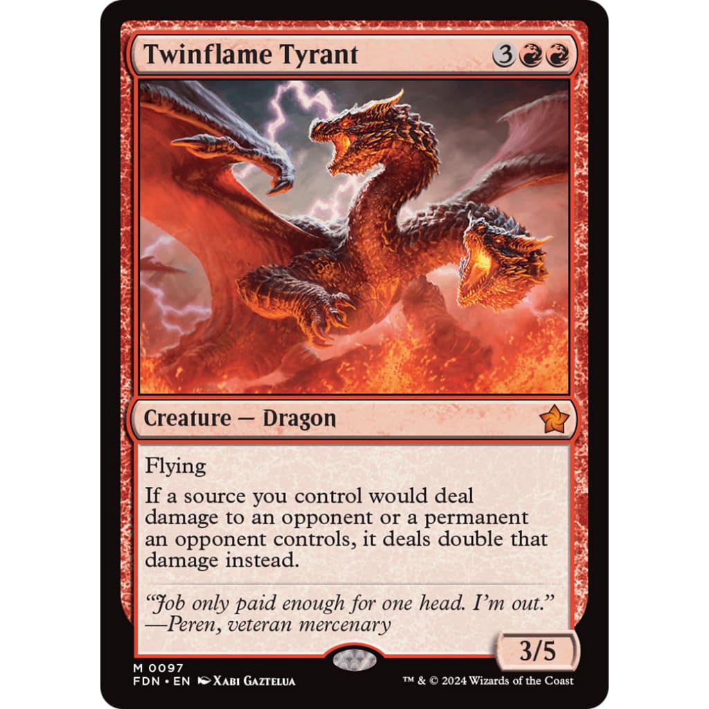 Twinflame Tyrant (FDN-097) Foil - Single