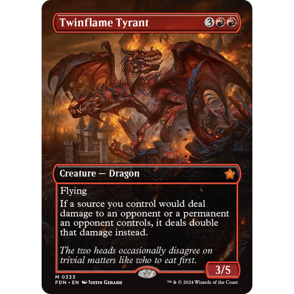Twinflame Tyrant (FDN-333) (Borderless) - Single