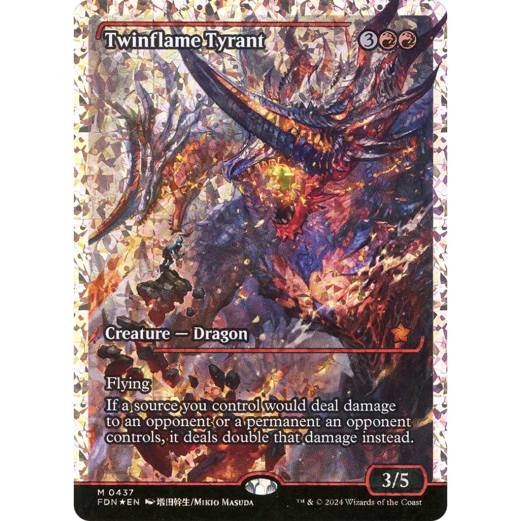 Twinflame Tyrant (FDN-437): (Showcase) Foil - Single