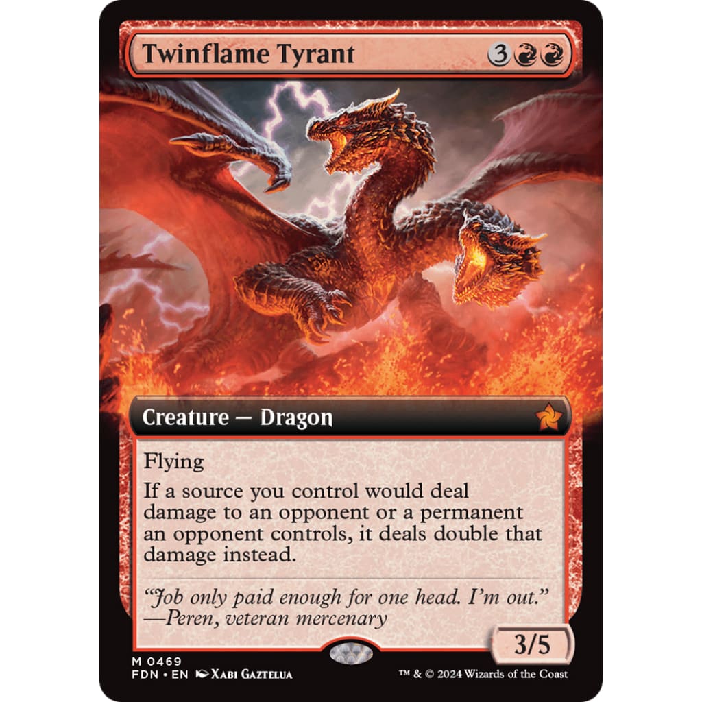 Twinflame Tyrant (FDN-469): (Extended Art) Foil - Single