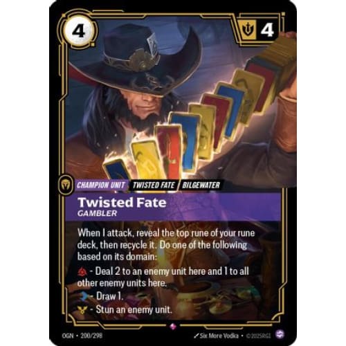 Twisted Fate - Gambler (200/298) - Origins Foil - Single