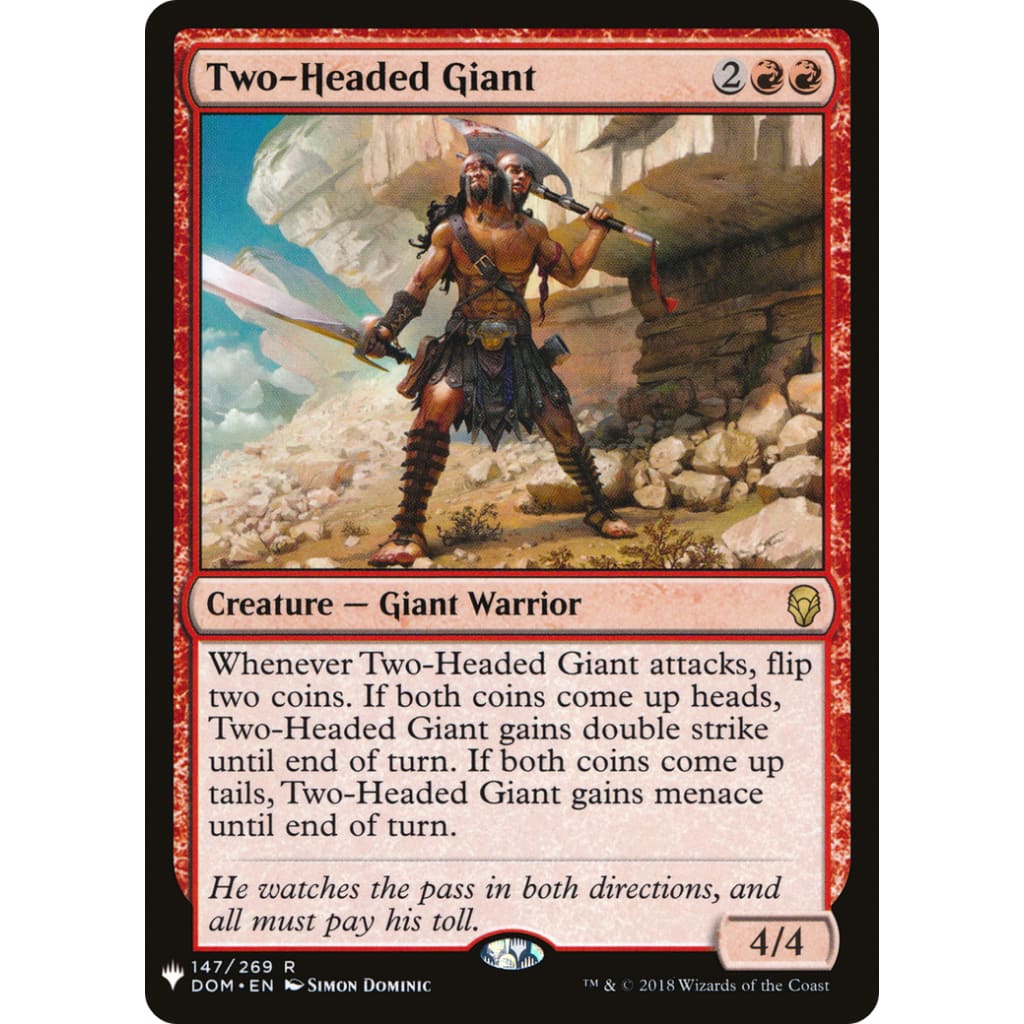Two-Headed Giant (PLST-DOM-147) - Single