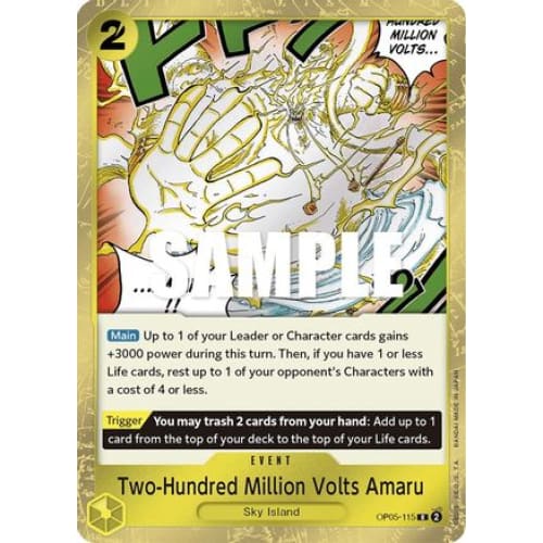 Two-Hundred Million Volts Amaru OP05-115 R Awakening