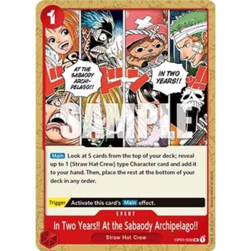 In Two Years!! At the Sabaody Archipelago!! OP01-030 UC
