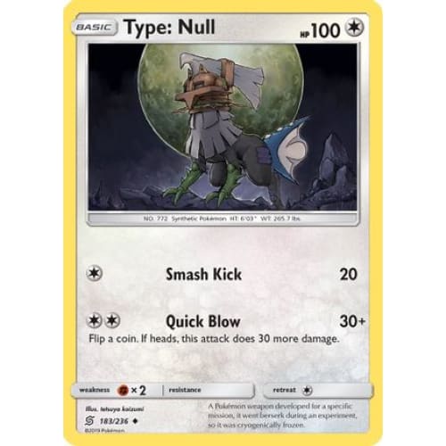 Type: Null (183/236) Uncommon - Single