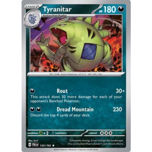Tyranitar (135) Rare Classic Holofoil - Single