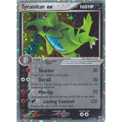 Tyranitar ex (111/115) Holo Rare Holofoil - Single