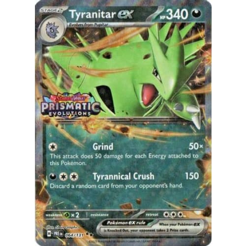 Tyranitar ex (Prismatic Evolutions Stamp) (64) Double Rare