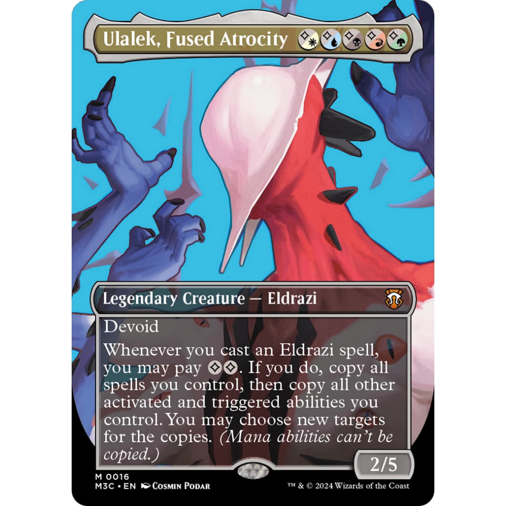 Ulalek Fused Atrocity (M3C-016): (Showcase) (Borderless)