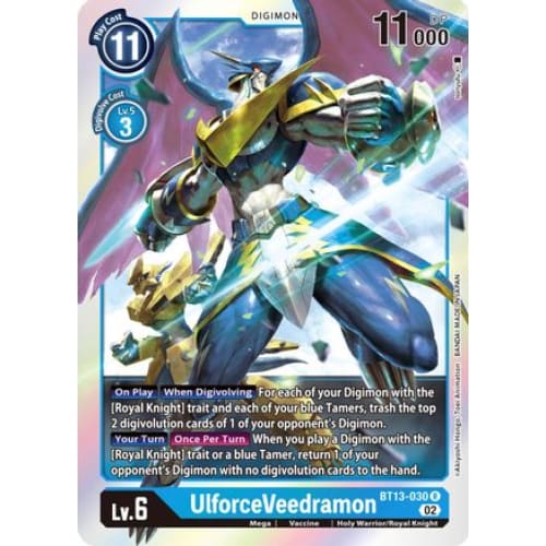 UlforceVeedramon - BT13-030 - Rare Foil - Single