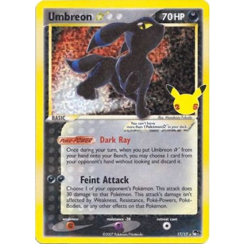 Umbreon ★ (017/025) Rare Holofoil - Single