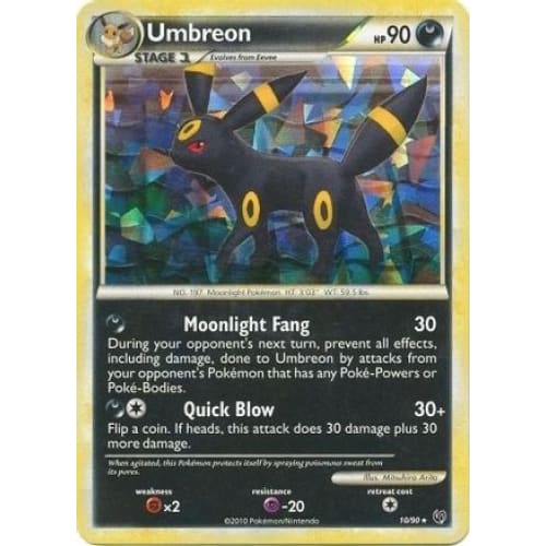 Umbreon - 10/90 (Cracked Ice Holo) (10) Holo Rare Holofoil