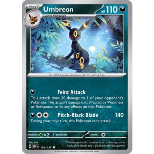 Umbreon (130) Uncommon Reverse Holofoil - Single