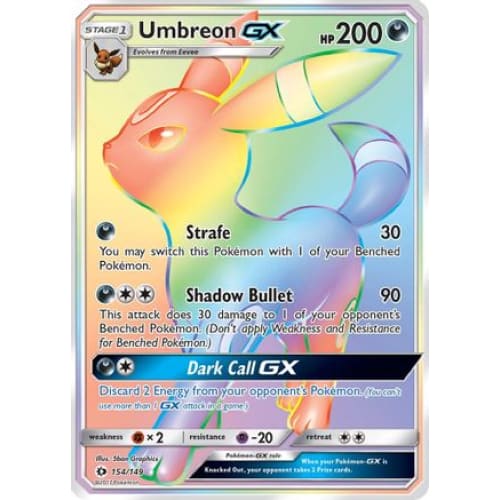 Umbreon-GX (154/149) Holo Rare Holofoil - Single