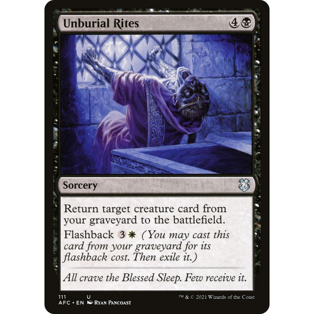 Unburial Rites (AFC-111) - Single