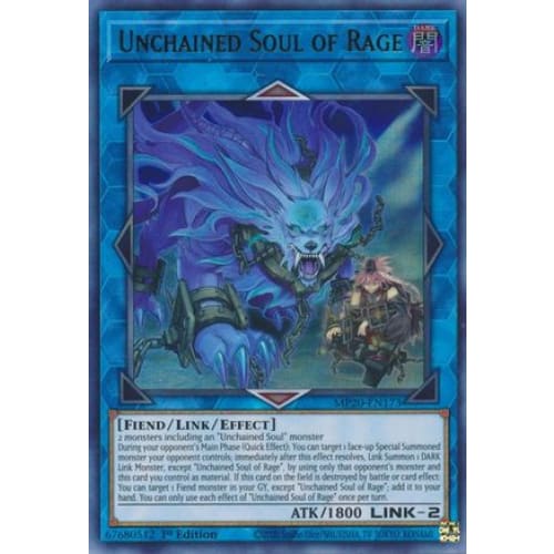 Unchained Soul of Rage (MP20-EN173) Ultra Rare 1st Edition
