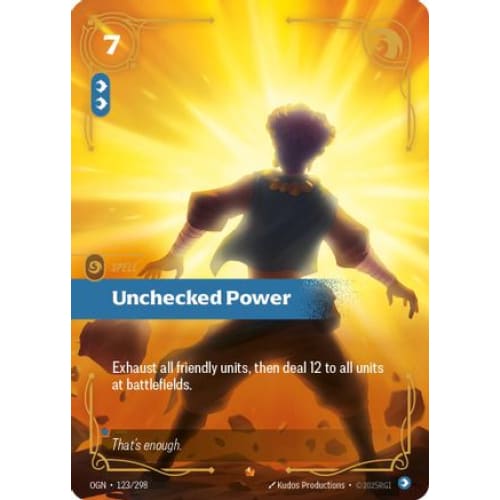 Unchecked Power (123/298) - Origins Foil - Single