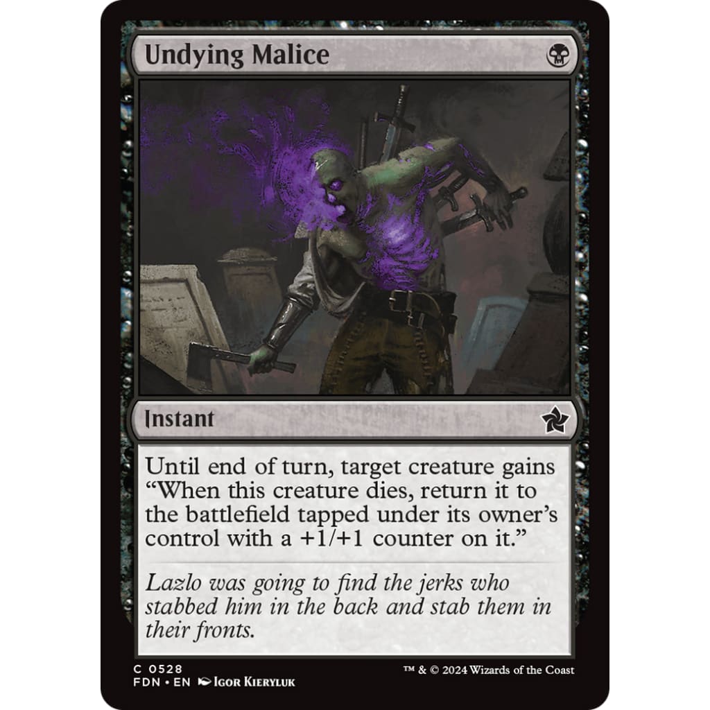Undying Malice (FDN-528) - Single