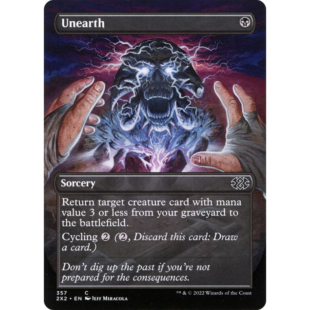 Unearth (2X2-357) (Borderless) Foil - Single