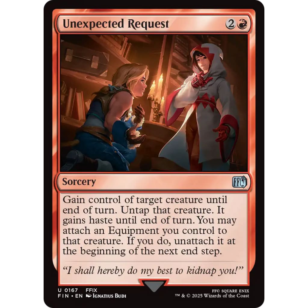 Unexpected Request (FIN-167) - Single