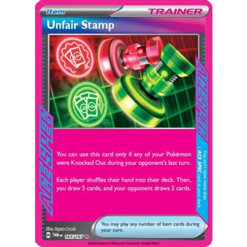 Unfair Stamp (165) ACE SPEC Rare Holofoil - Single