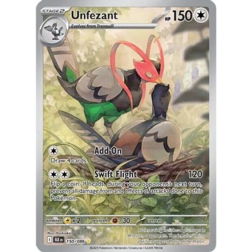 Unfezant - 150/086 (150) Illustration Rare Holofoil - Single