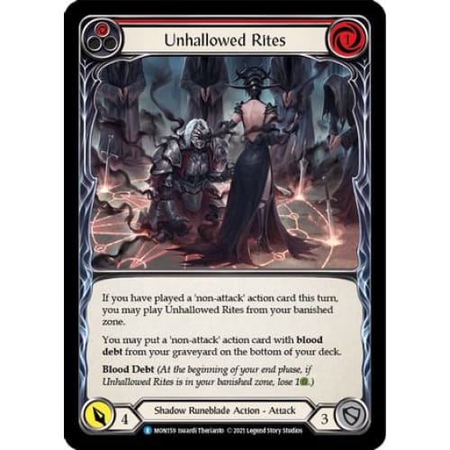 Unhallowed Rites (Red) (MONARCH) Unlimited Edition - Single