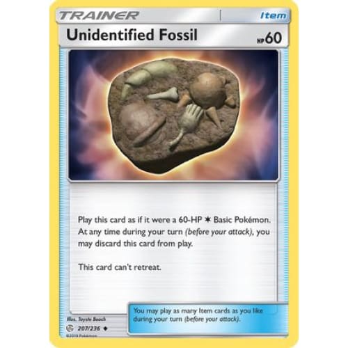 Unidentified Fossil (207/236) Uncommon - Single