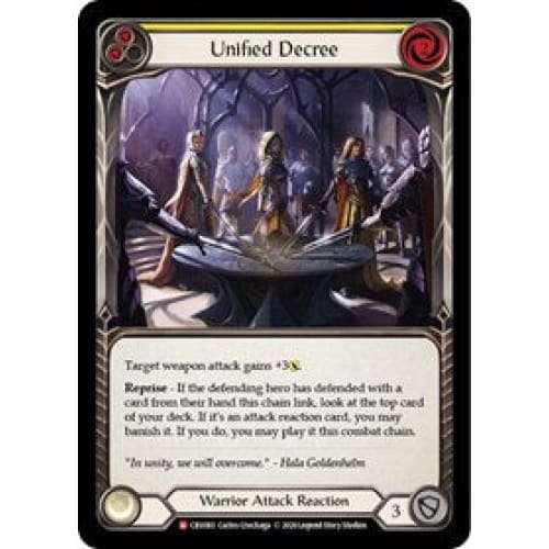Unified Decree (CRUCIBLE OF WAR) 1st Edition - Single