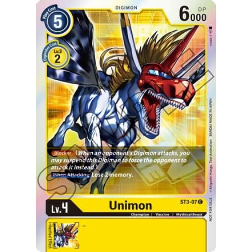 Unimon - ST3-07 (Event Pack 1) (ST3-07 C) Promo Foil