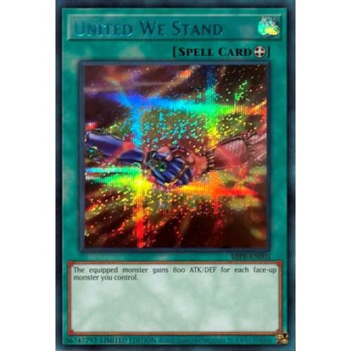 United We Stand (Blue) (SBPR-EN001) Secret Rare Limited
