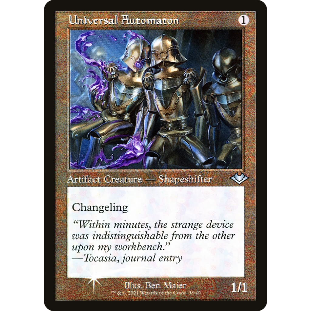 Universal Automaton (H1R-038) Etched Foil - Single