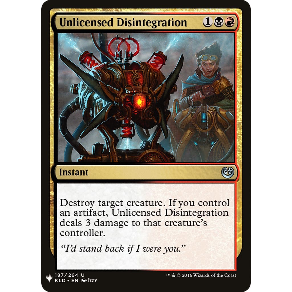 Unlicensed Disintegration (PLST-KLD-187) - Single