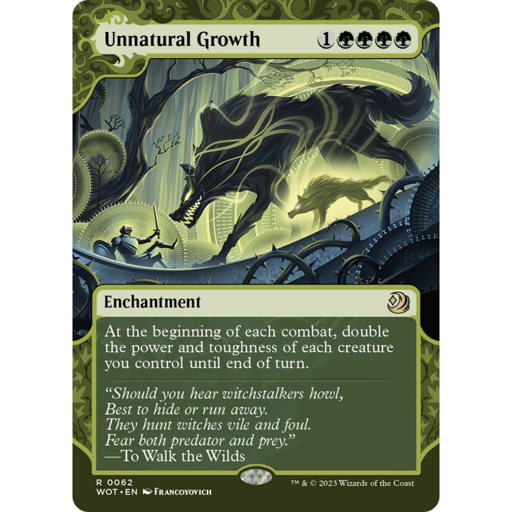 Unnatural Growth (WOT-062): (Showcase) (Borderless) - Single