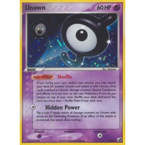 Unown (00J/115) Rare Classic Holofoil - Single